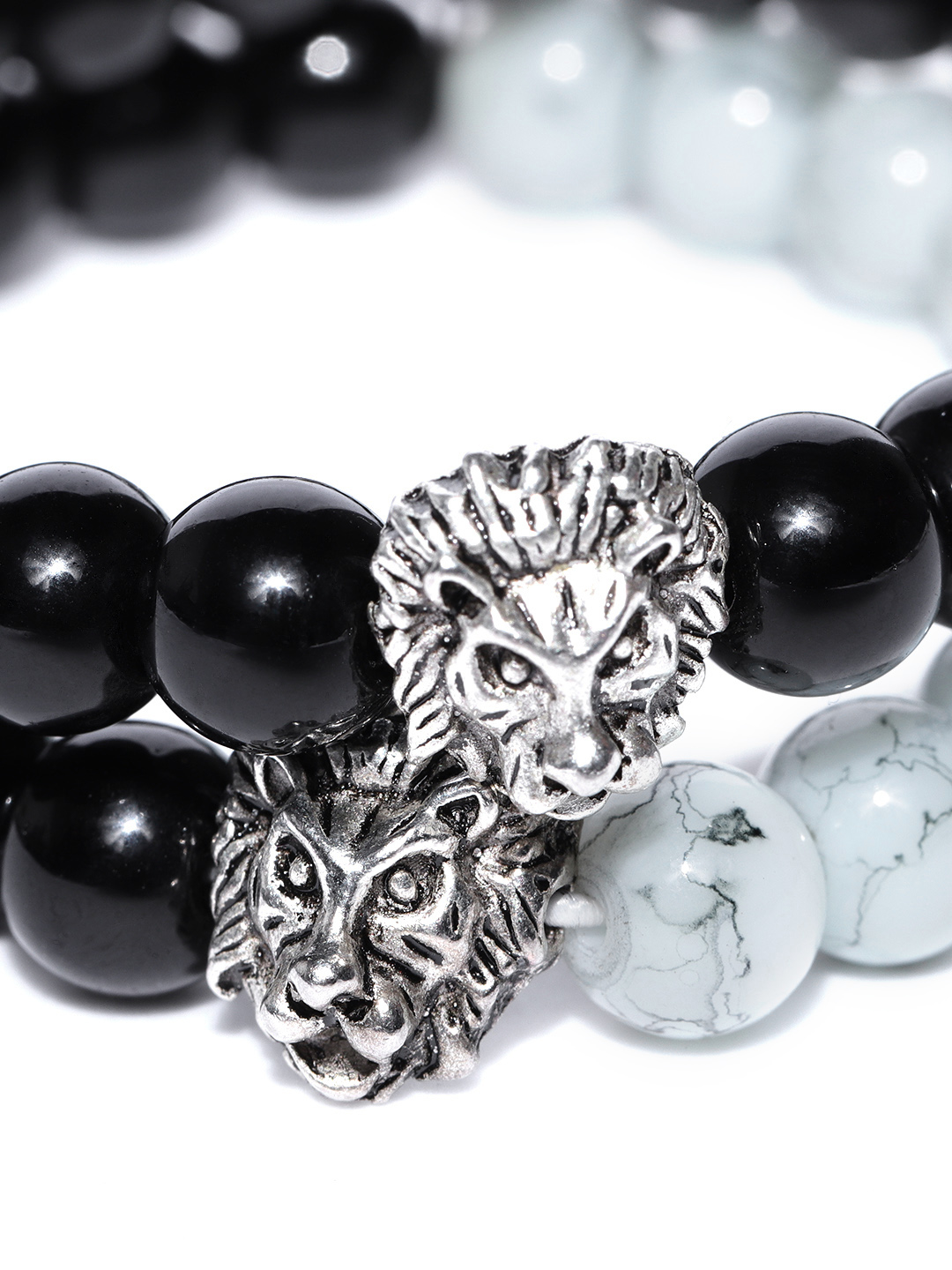 YouBella Set of 2 Beaded Elasticated Bracelets